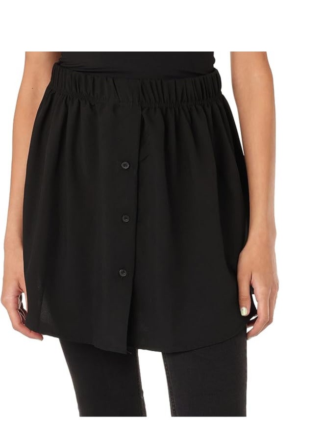 Lower Modest Hijab Extender Half Shirt Skirt with Elastic Waistband for a Neat Trendy Look - Image 2